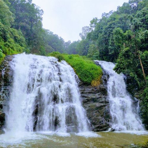 Abbey Falls waterfall near Madikeri Coorg